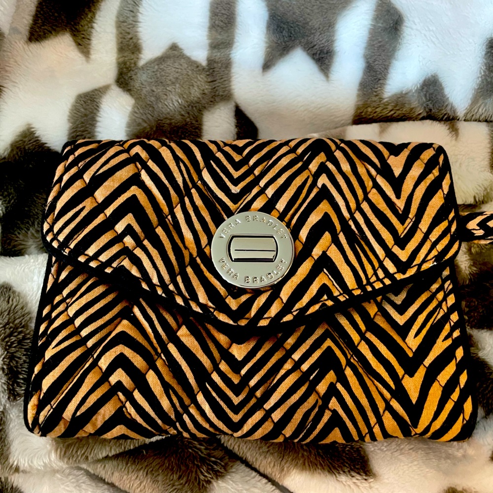 Vera Bradley zebra print wristlet